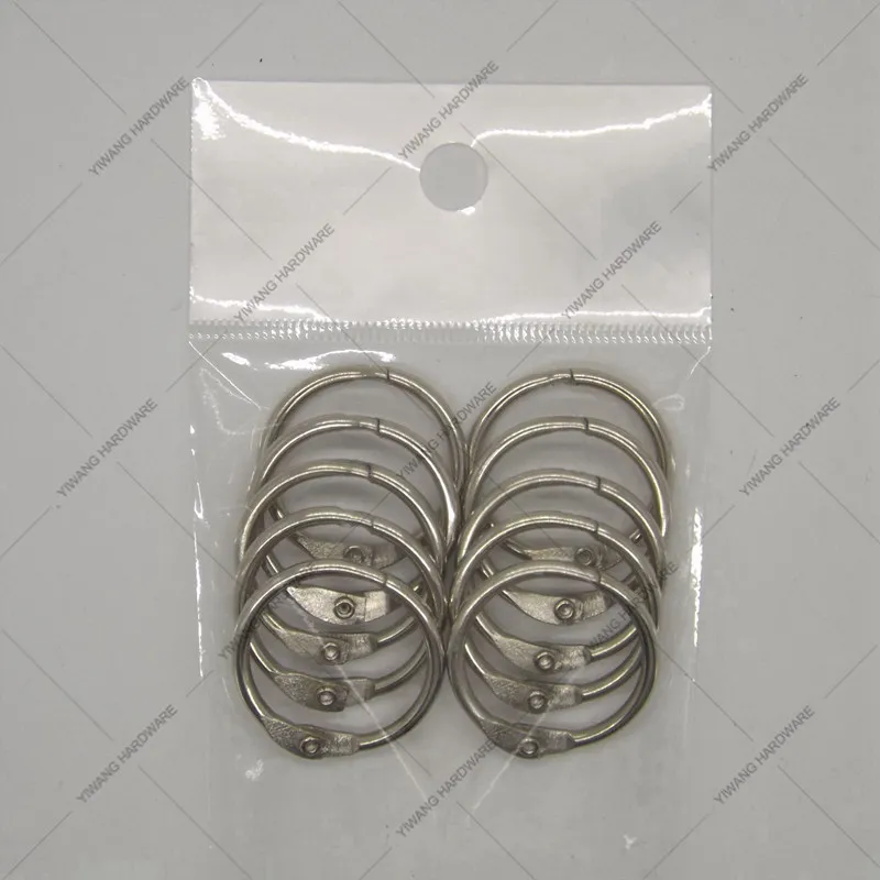 

Aliexpress Hot sales nickel plating collection ring calendar circle 10pcs per package O ring office paper clamps factory dierct