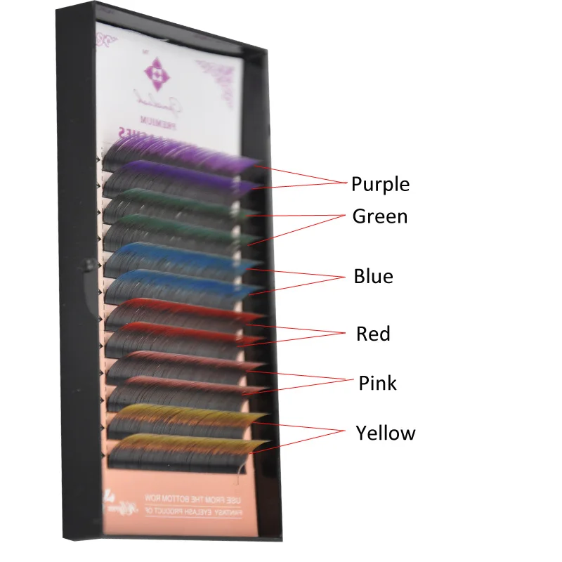 ресниц 0 20 c два тона наращивание ресницы красочные|eyelash package|eyelash dealseyelashes for car