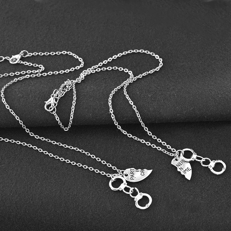 2 шт./компл. 48 см колье чокер из серебряного сплава|partners in crime|fashion chokersilver choker |