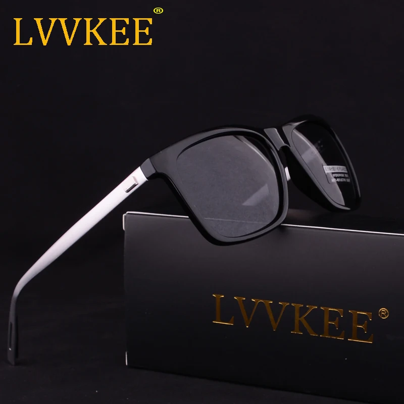 Мужские солнцезащитные очки с поляризацией алюминиевым покрытием и синими