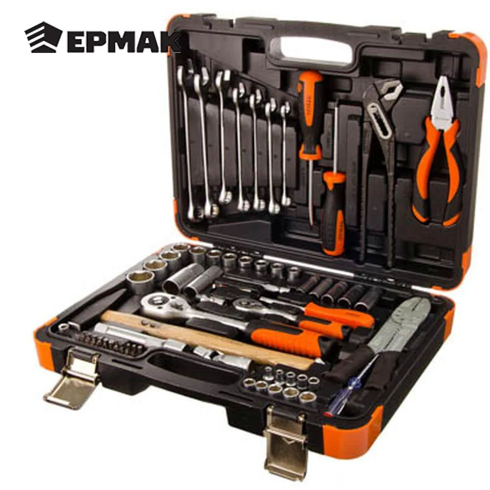 НАБОР ПРОФЕССИОНАЛЬНОГО ИНСТРУМЕНТА ЕРМАК КЛАССИК 101 предметов 1/4&quot+1/2&quot (104) |