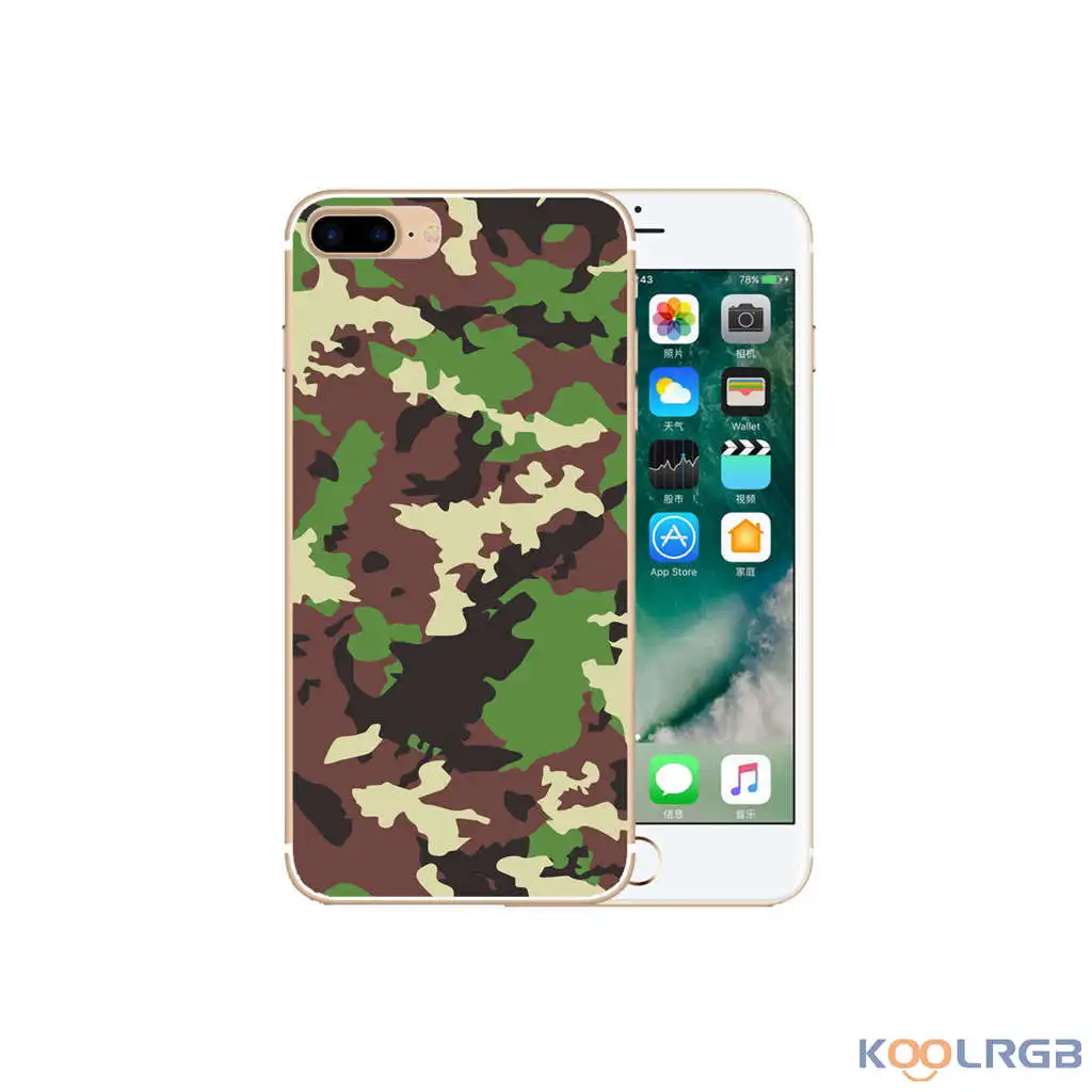 Koolrgb моды прекрасный классический тпу телефон case солдат армии камуфляж печати