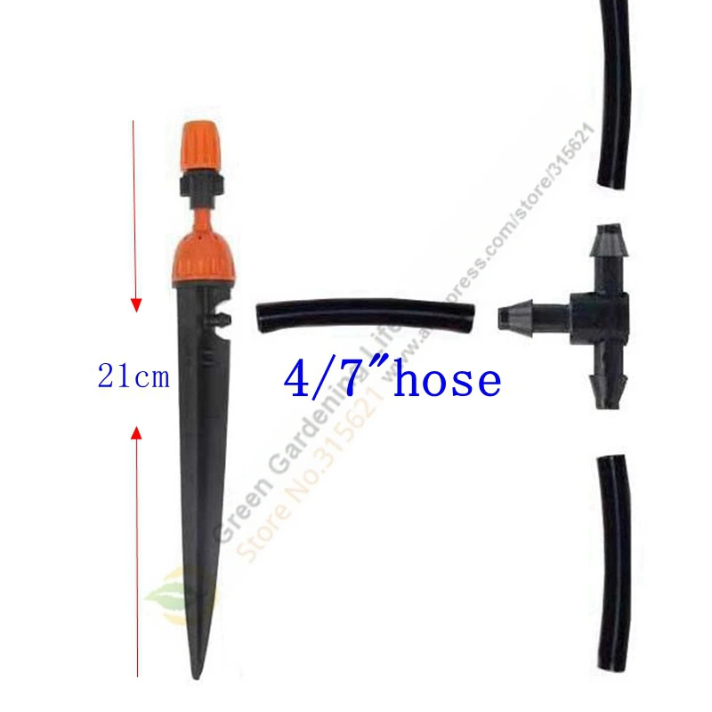 4/7 &quot20 М Автоматическая ирригационная система Регулируемая сопло Otted орошения