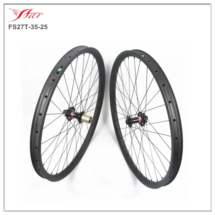 

650B Toray carbon wheels clincher 27.5er carbon MTB bike wheelset 35mm for AM use , Novatec D771/D772SB hubs , 32H