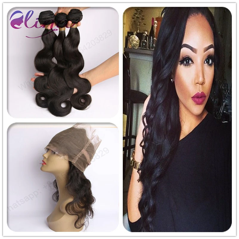 10A 360 Кружева Фронтальная Закрытие С Пучками Малайзии Объемная Волна 3 Расслоения