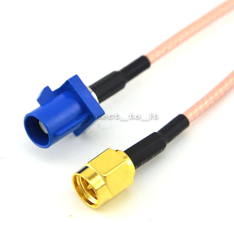 100 шт. адаптер Fakra C штекер SMA GPS антенна удлинитель RG316 15 см свиной хвост для VW