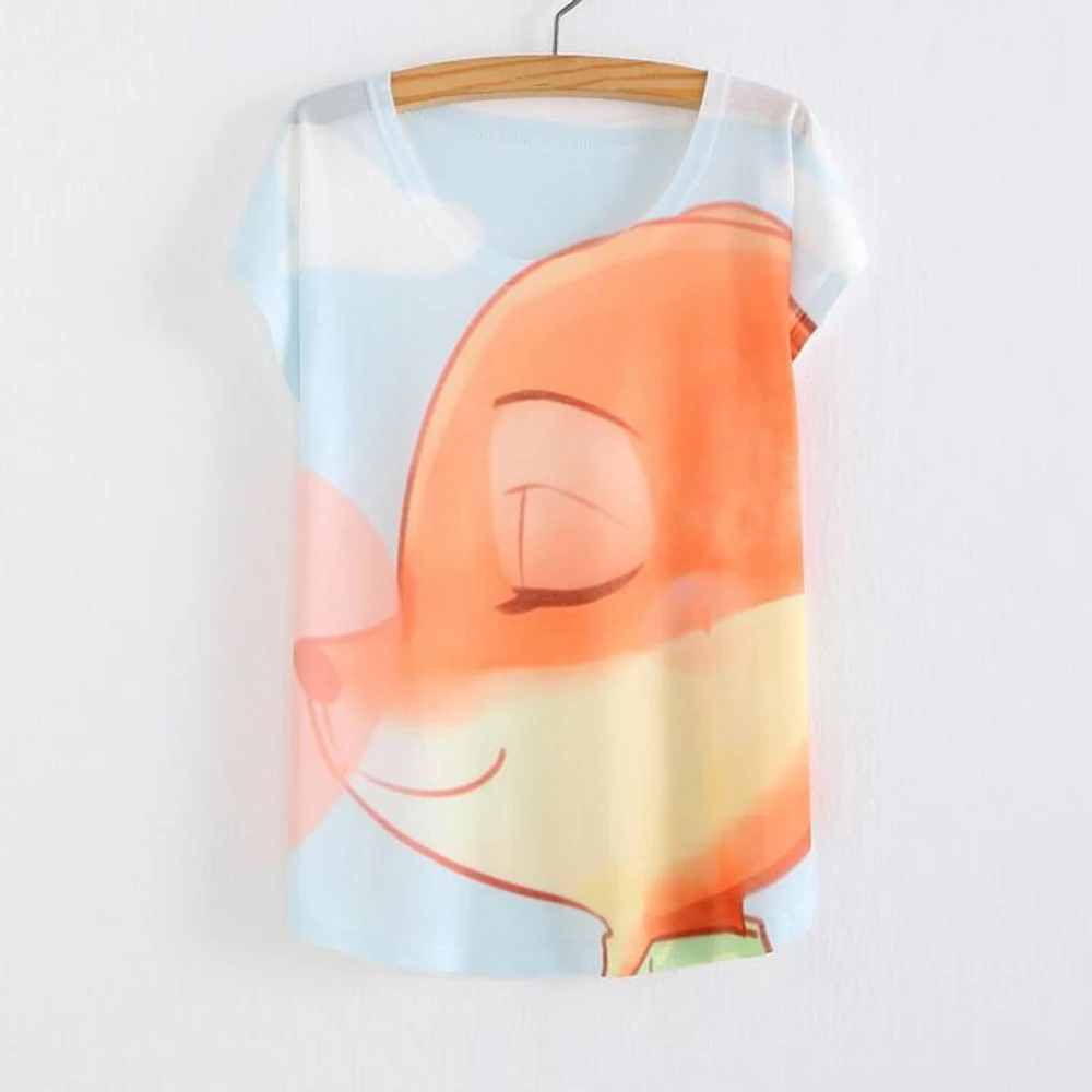 2016 лето мода футболка европейский американский женская одежда животных печать