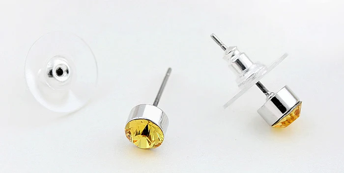 BeBella 5 мм круглые стразы серьги-гвоздики с кристаллами от Swarovski оригинальные модные украшения для женщин подарок для девушек и жены