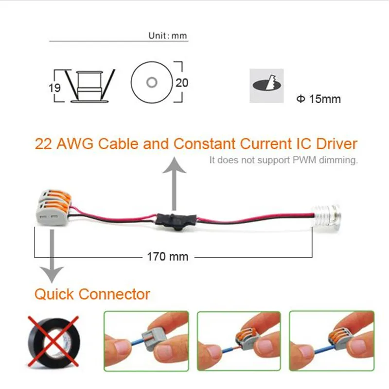 10 шт. 1 Вт декоративный светодиодный светильник горячие продукты Светодиодный