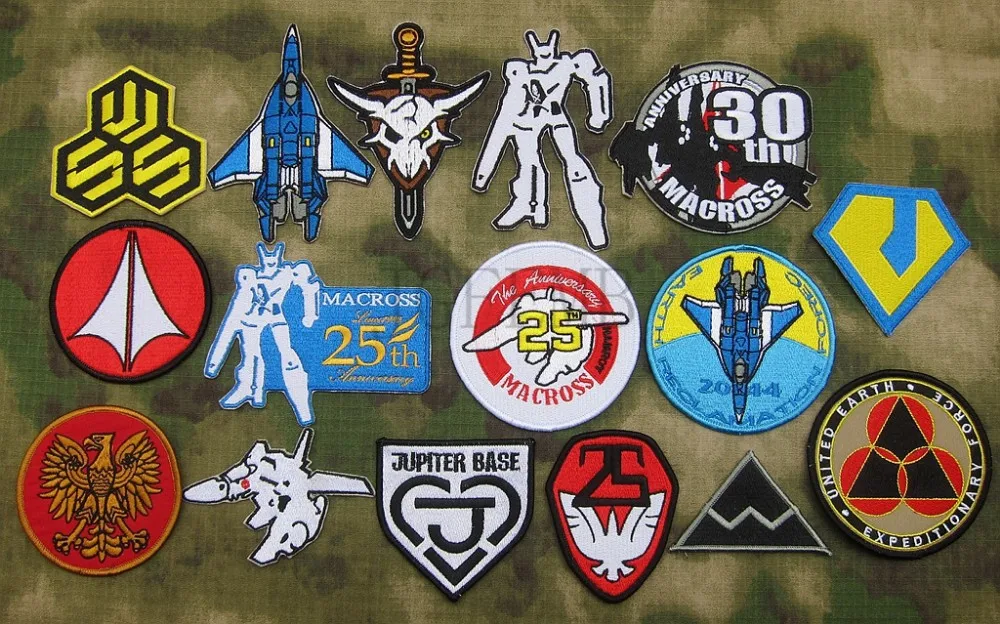 Robotech Macross U. N. SPACY Defense force вышитый патч B2532