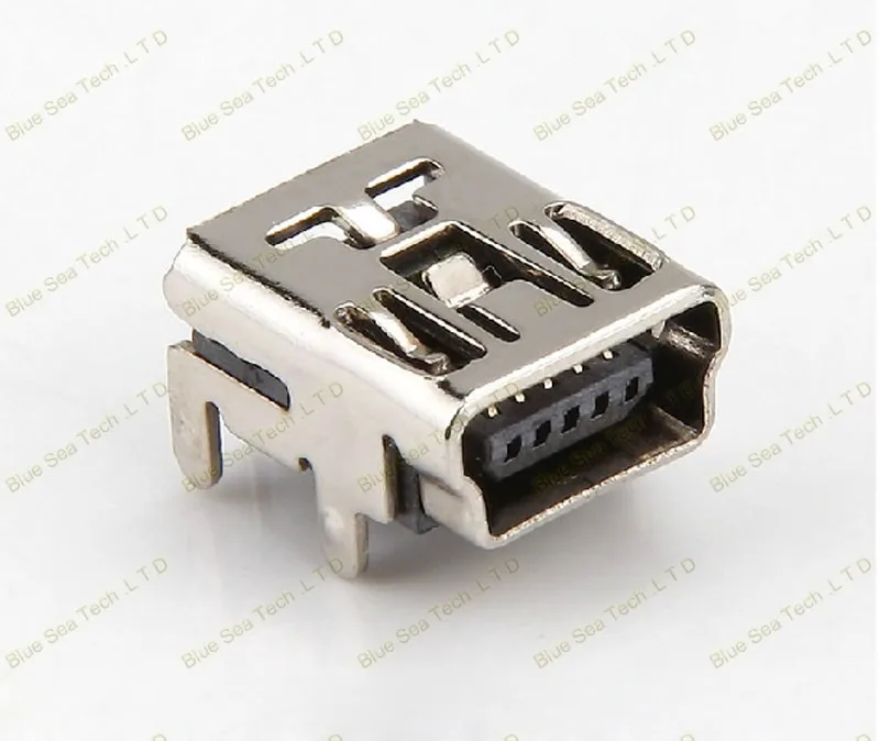 60 шт. 12 Модель MINI USB 5P гнездо PCB крепление для телефона, MP4, 5Pin 12 Тип/виды USB комбинированные наборы, латунный корпус