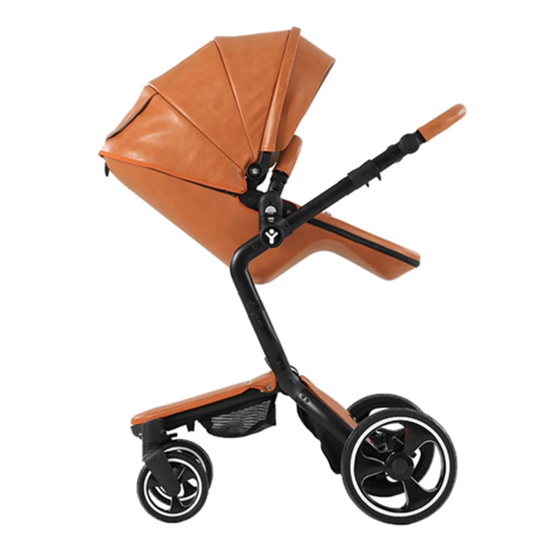 foofoo детская коляска Высокого пейзаж ребенка тележка кожа|stroller high landscape|baby strollersit
