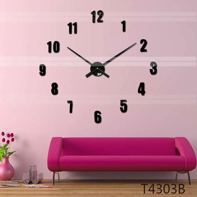 TIMELIKE DIY 3D Wall Sticker Clock Home Decor Large Hands and Mechanism Horloge Murale | Дом и сад