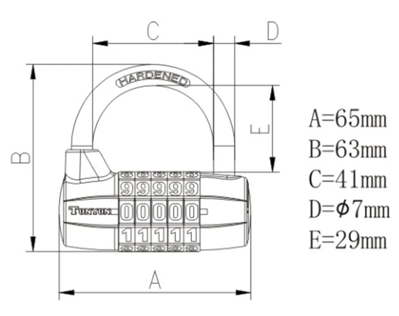 Универсальный замок 5 кодов навесной слесарные инструменты бесплатная доставка |