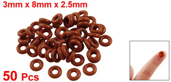 Uxcell 50 шт. Nbr 2 5 мм Уплотнительные Кольца Прокладки Шайбы для автомобиля Id 10 13 14 3 4 6 7