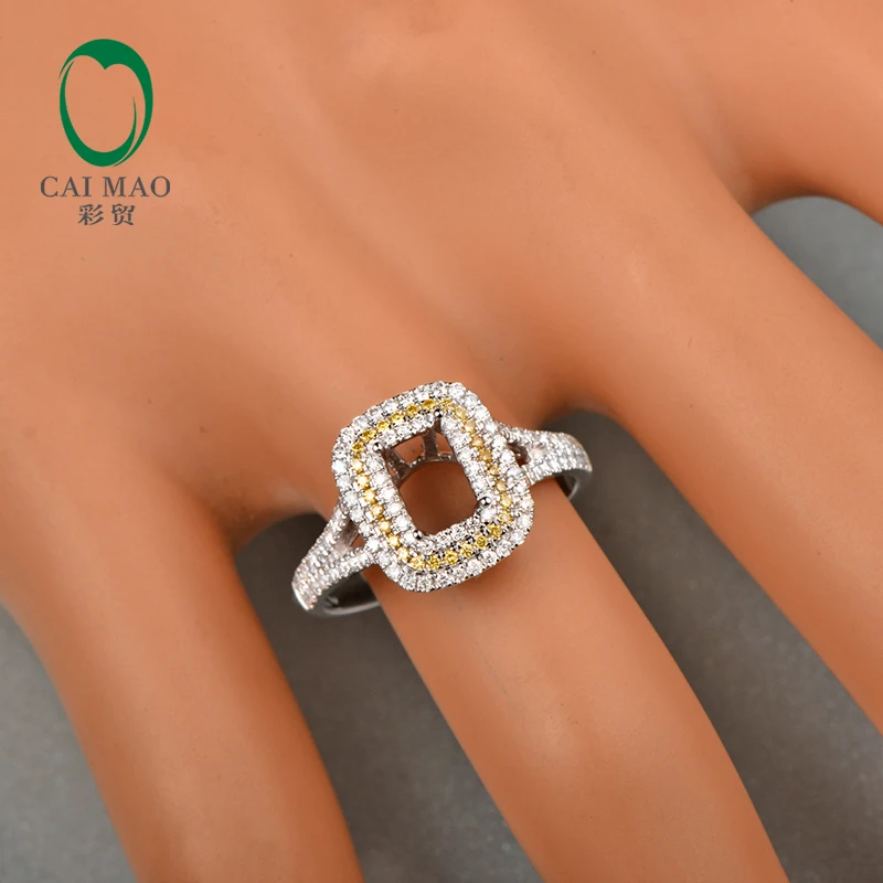 Женское кольцо из белого золота с изумрудом 18 к 0 85 карат|gold greek key jewelry|gold