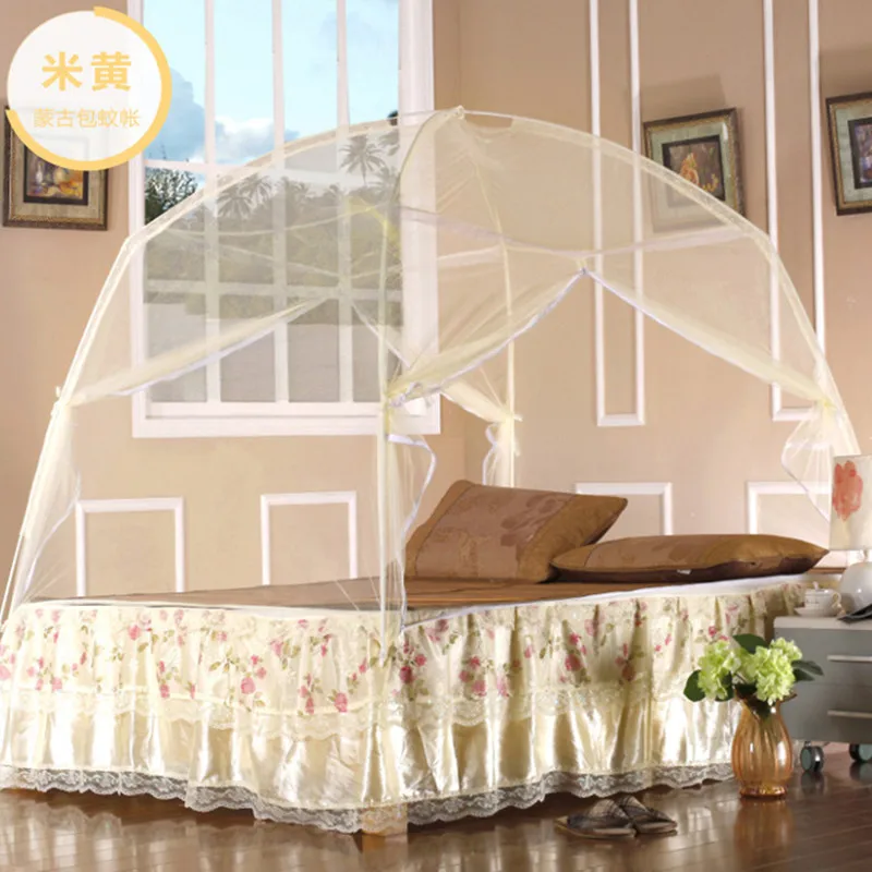 Летняя домашняя Складная москитная сетка белая занавеска для двойной кровати 1 5