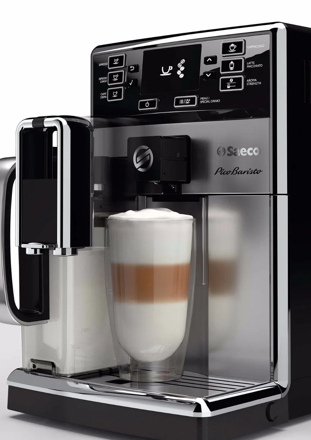 Saeco PicoBaristo Автоматическая кофемашина • 11 видов кофейных напитков Кувшин для