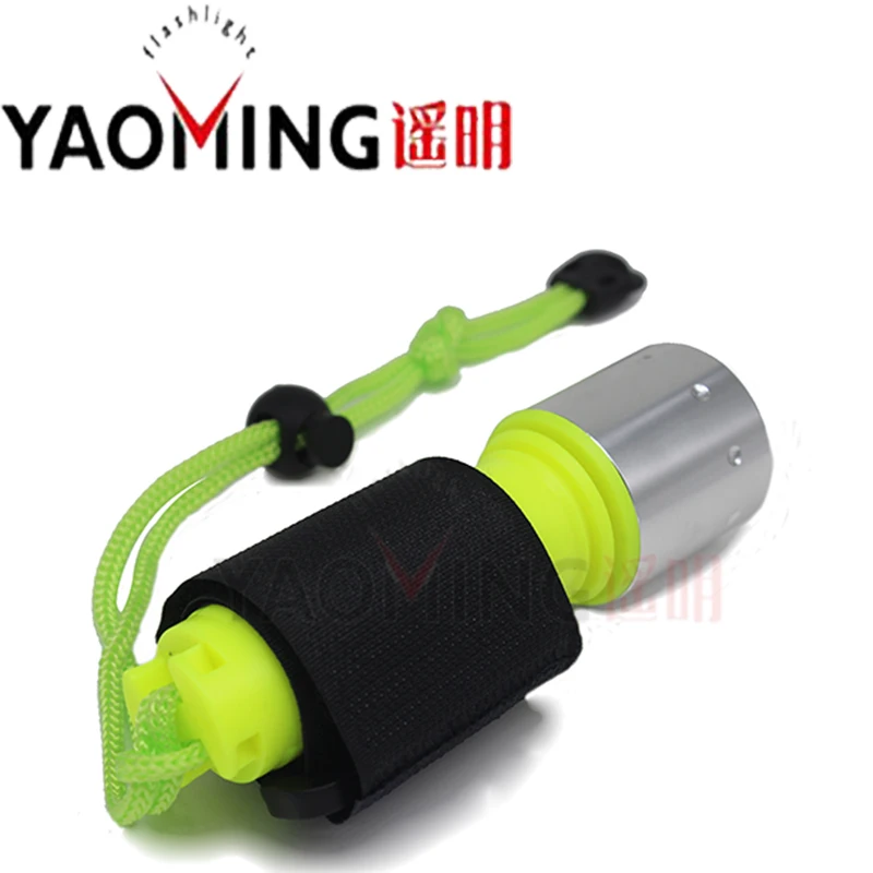 YAOMING фонарик для дайвинга T6 LED 800 люмен с перезаряжаемой батареей 18650 подводная