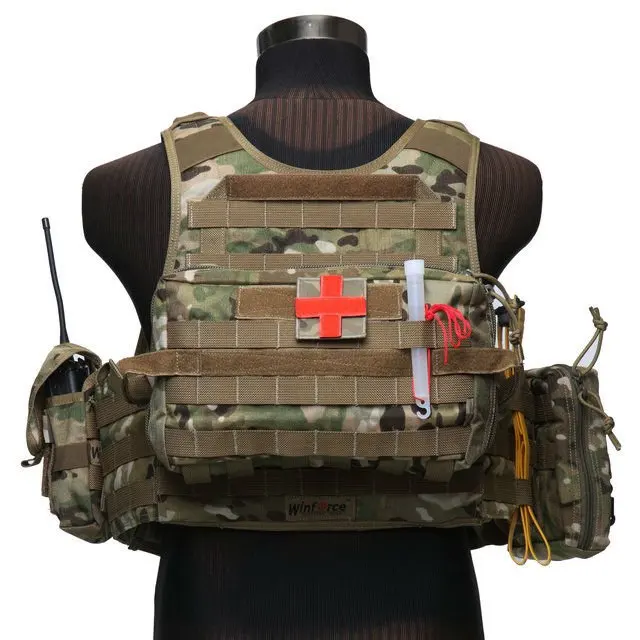 Ремень для тактического снаряжения WINFORCE/WV-07 несущая пластина w/Cummerbund MOLLE/ CORDURA/гарантированное качество военный и открытый жилет
