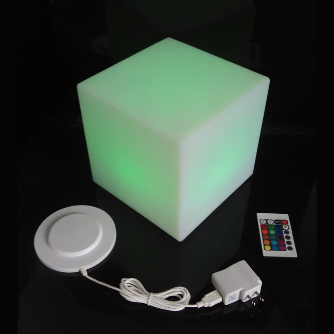 D10, D13, D15, D20cm светодиодный декоративное освещение светящийся Led стул в форме Куба 16 Цвет Меняется Освещение для праздника вечерние украшения 1 шт