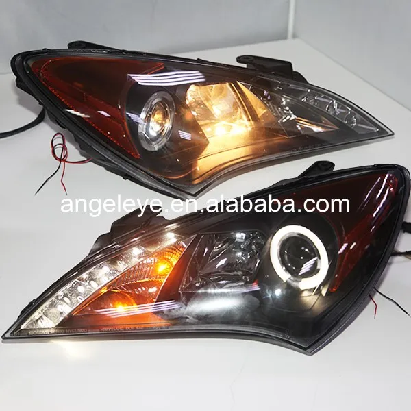 

2009-2012 Year Rohens Coupe LED Angel Eyes Head Light Amber Reflector SN