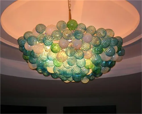 

Colorful Glass Balls Hand Blown Glass Wedding Decoration LED Crystal Chandelier New Arrival