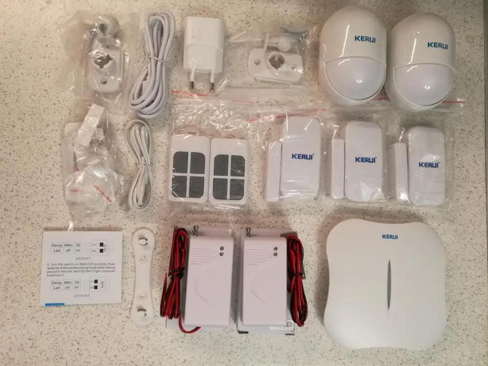 KERUI W1 Беспроводной охранных WiFi PSTN сигнализация Камера комплект мини-сигнализация устройства приложение Remote Управление
