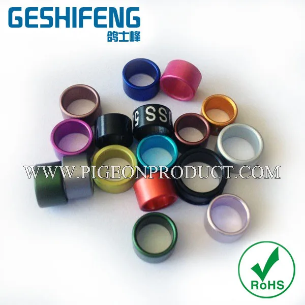 Рекламный алюминий кольца для голубей группы с много размеров красочные ноги