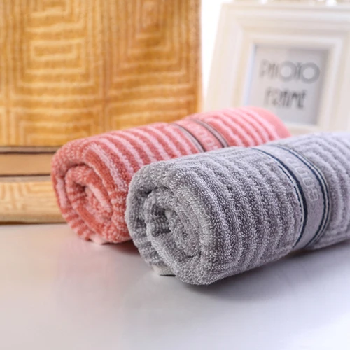 Striped Pattern Cotton Towel Large Soft Breathable Household Bathroom Face | Дом и сад