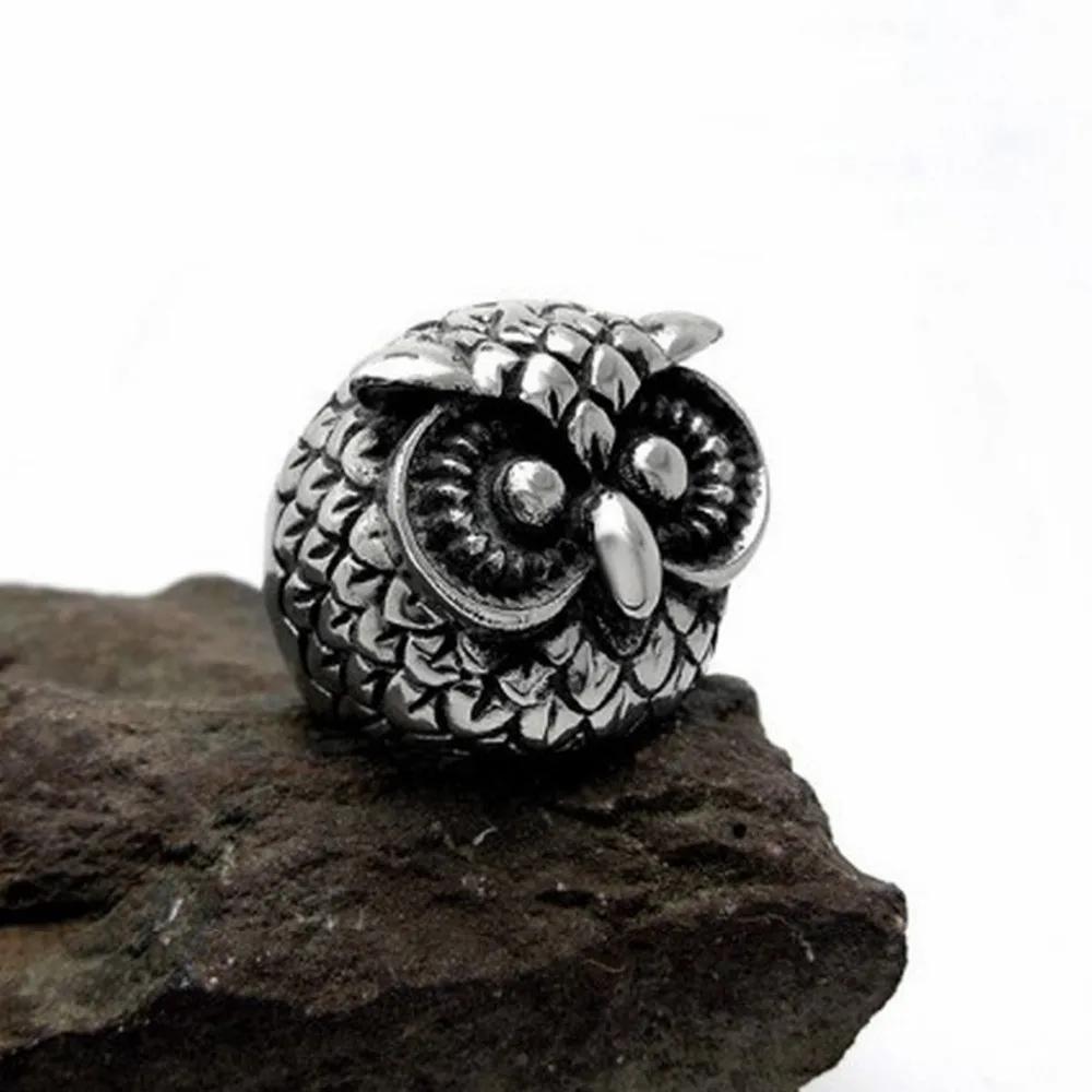 Супер крутая Ретро Голова Совы в стиле панк готический трендсеттер титановая