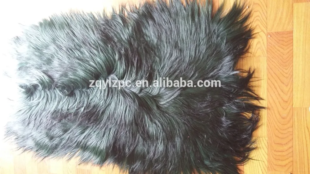 Коврик из меха козы с длинным ворсом | Дом и сад