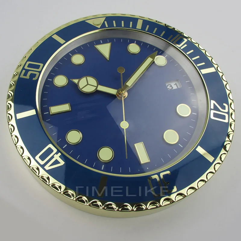 34 см декорация настенные часы с усилителем чипа стекла | Дом и сад