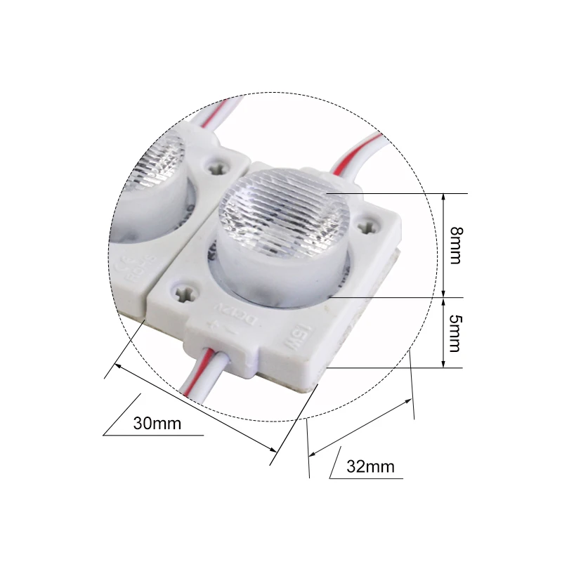 100 шт./лот 1 5 Вт smd 3030 светодиодный модуль световая коробка светодиодные модули с