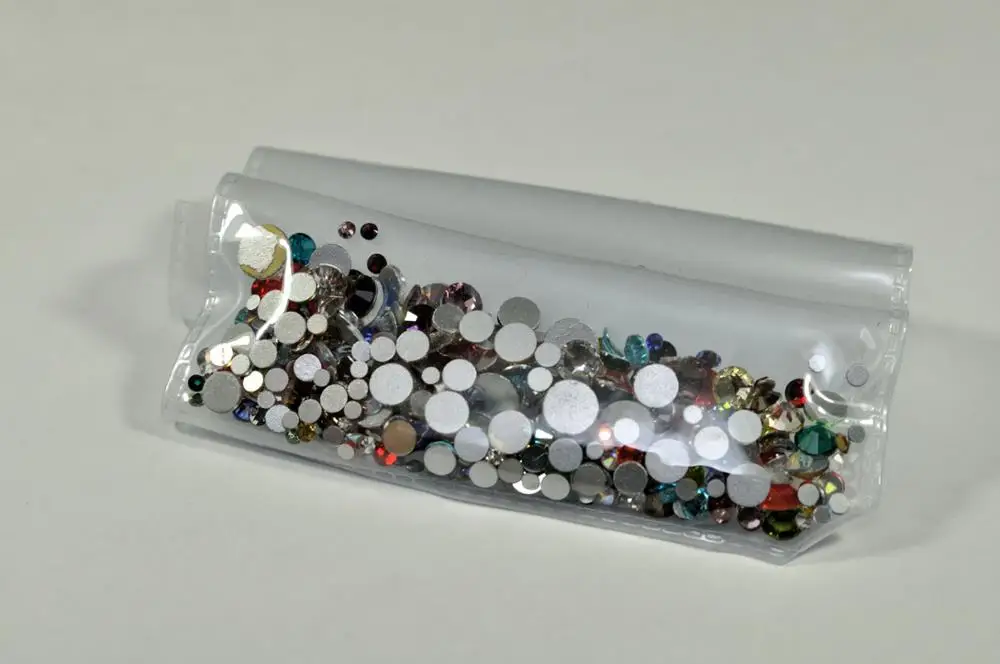 Смешанный размер смешанный цвет 10 г/пакет 3D дизайн ногтей Стразы без горячей фиксации плоские прозрачные стразы самодельные Украшения для ногтей драгоценные камни