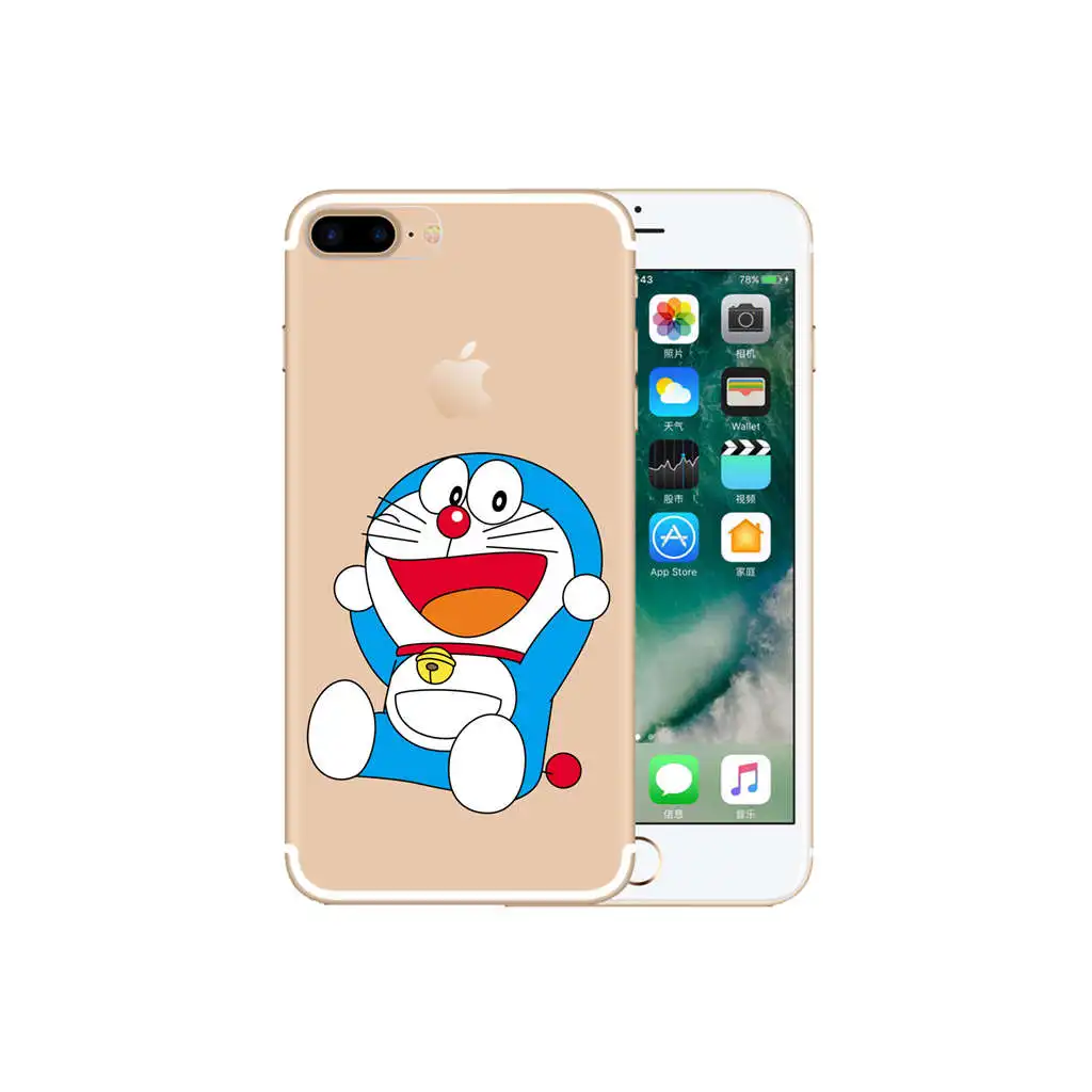 KOOLRGB Doraemon ТПУ Телефон Case Стильный Печати Silicone для Iphone 6 6s Plus iPhone 7 |