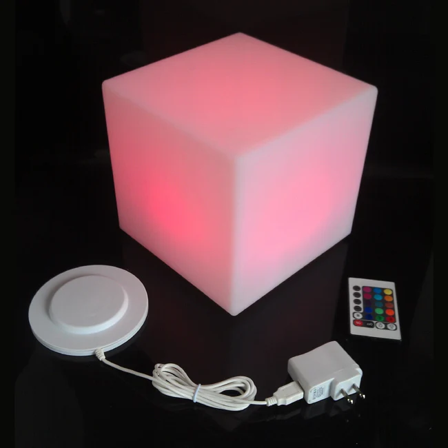 D10, D13, D15, D20cm светодиодный декоративное освещение светящийся Led стул в форме Куба 16 Цвет Меняется Освещение для праздника вечерние украшения 1 шт