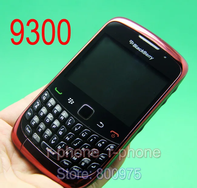 Мобильный телефон BlackBerry 9300 Curve, смартфон Blackberry OS, разблокированный 3g, Wifi, Bluetooth, мобильный телефон и красный