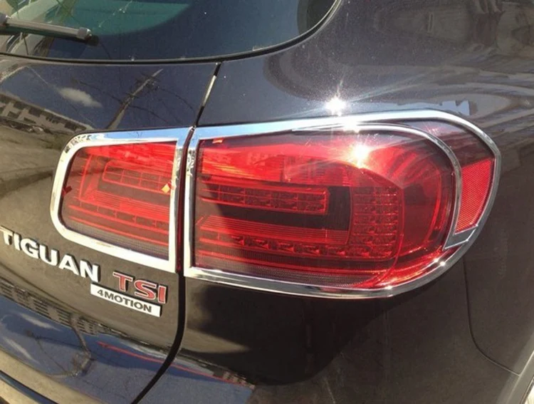 Для Volkswagen VW TIGUAN 2012 2013 ABS хромированный головной светильник и задний светильник
