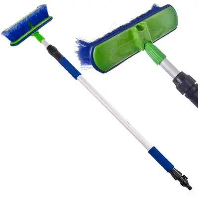 ЩЕТКА | NEW GALAXY для мойки машины |телескопическая ручка под воду с краником 168 см