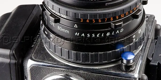 Синяя мягкая кнопка для Leica Contax Fujifilm X100 Размер: S