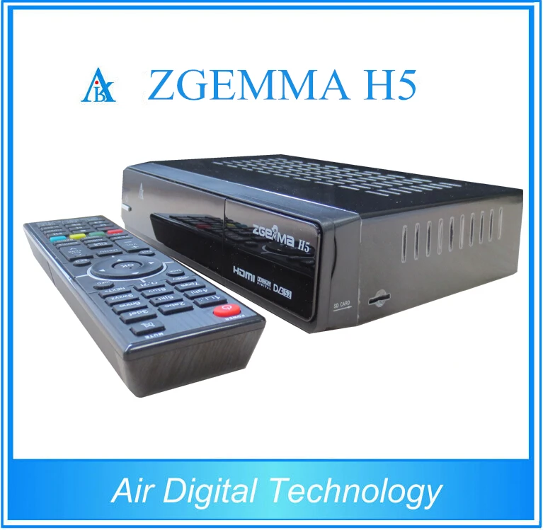 2 шт./лот Zgemma H5 комбо DVB S2 + T2/C Linux двухъядерный цифровой ТВ приемник HEVC H.265
