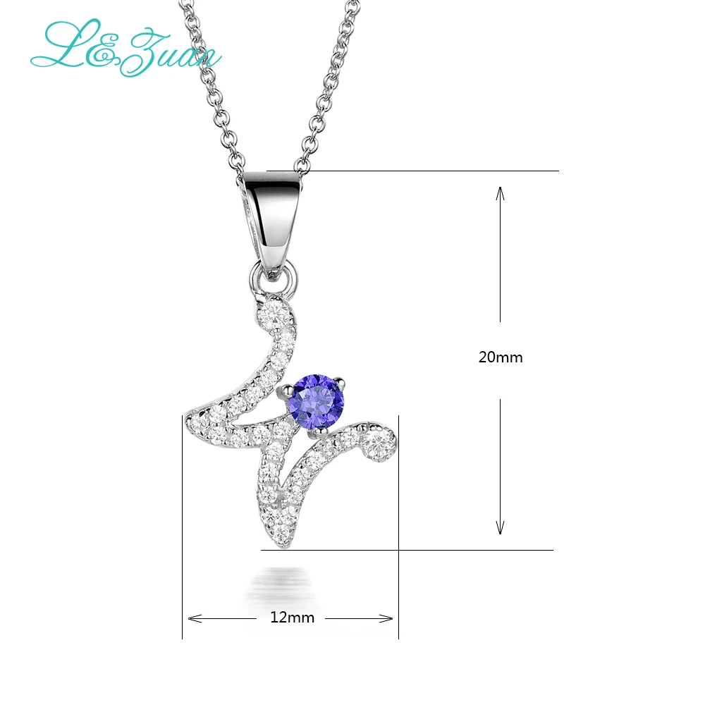 Женское ожерелье с подвеской W l & zuan простое изящное украшение буквой 925 цепочка