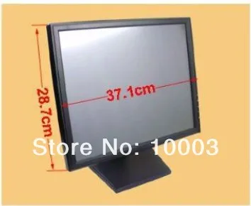 Новая гарантия 1 год 15 дюймов 4:3 1024*768 VGA DVI DC12V вход Led USB сенсорный экран монитор для настольного компьютера
