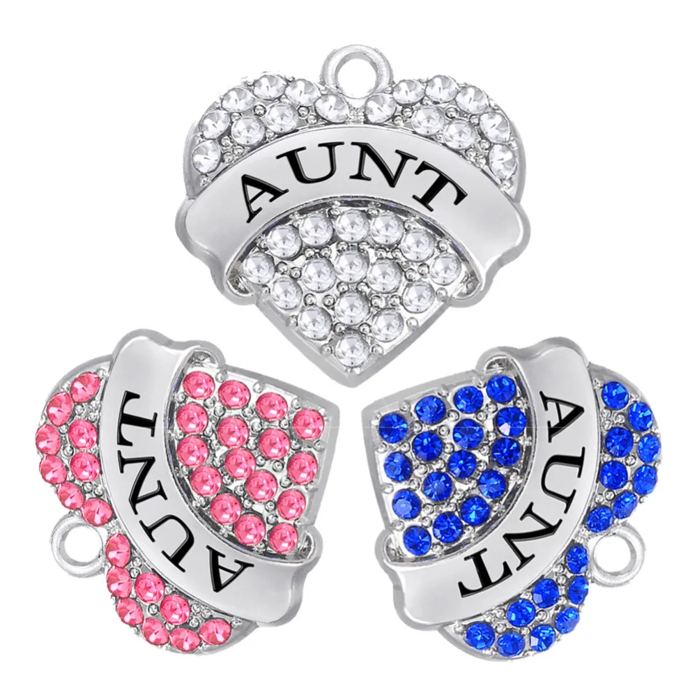 Моя форма 5 шт. цинковый сплав с родиевым покрытием лучшая семья тетя