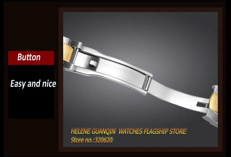 GUANQIN, роскошные часы для влюбленных,, Топ бренд, роскошные часы для пар, наручные часы, модные, водонепроницаемые, для мужчин и женщин, наручные часы