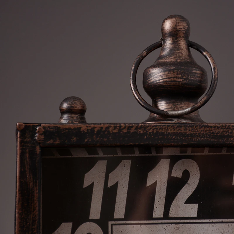 Металлические настольные винтажные часы ручной работы в американском стиле