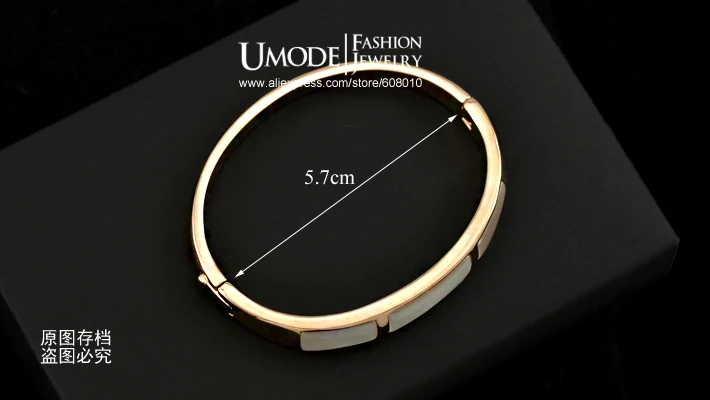 Umode 18 К розового золота имитация опал камень браслет JB0080