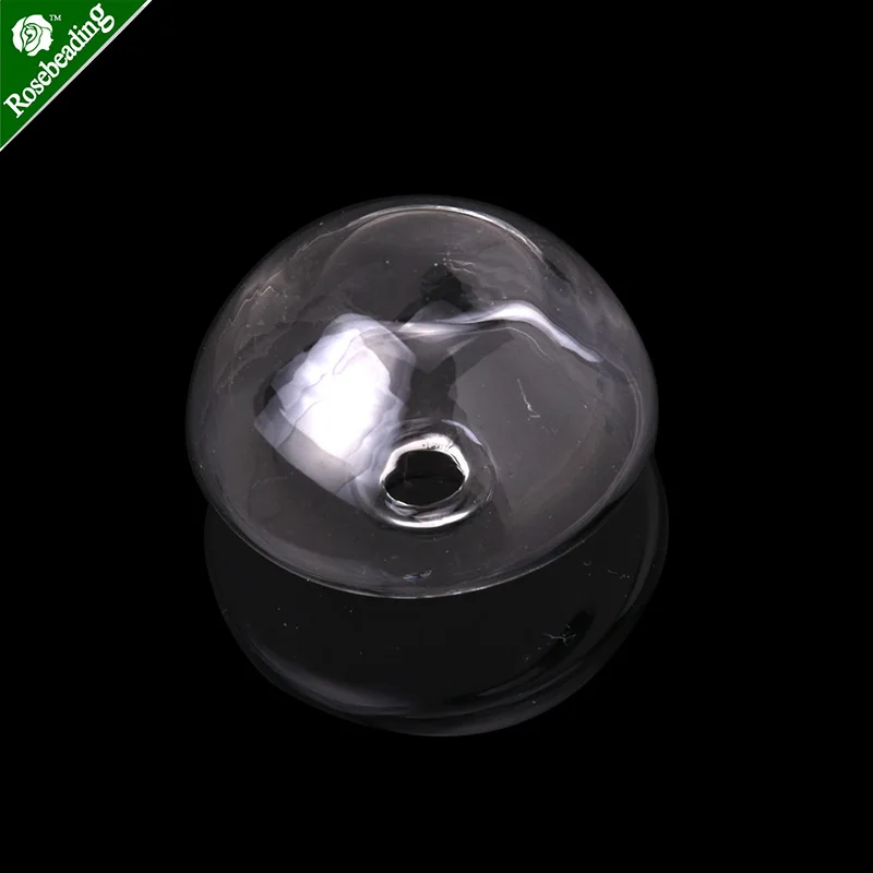 

10pcs 25mm Clear Glass Globe Bottles,Glass Domes , Glass Bottles for DIY Ring-10075425