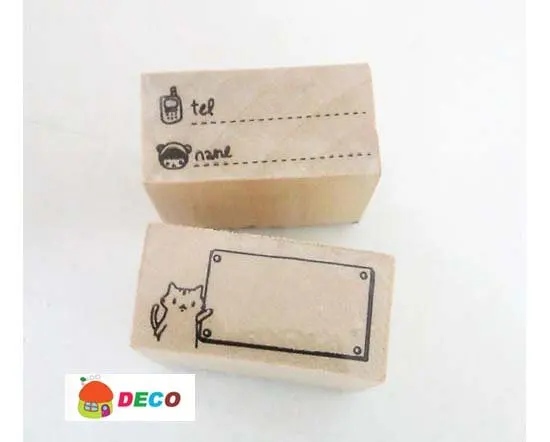 15 шт./кор. прекрасный девушка и дерево деревянный набор штампов DIY zakka марки kawaii канцелярские принадлежности(ss-1508